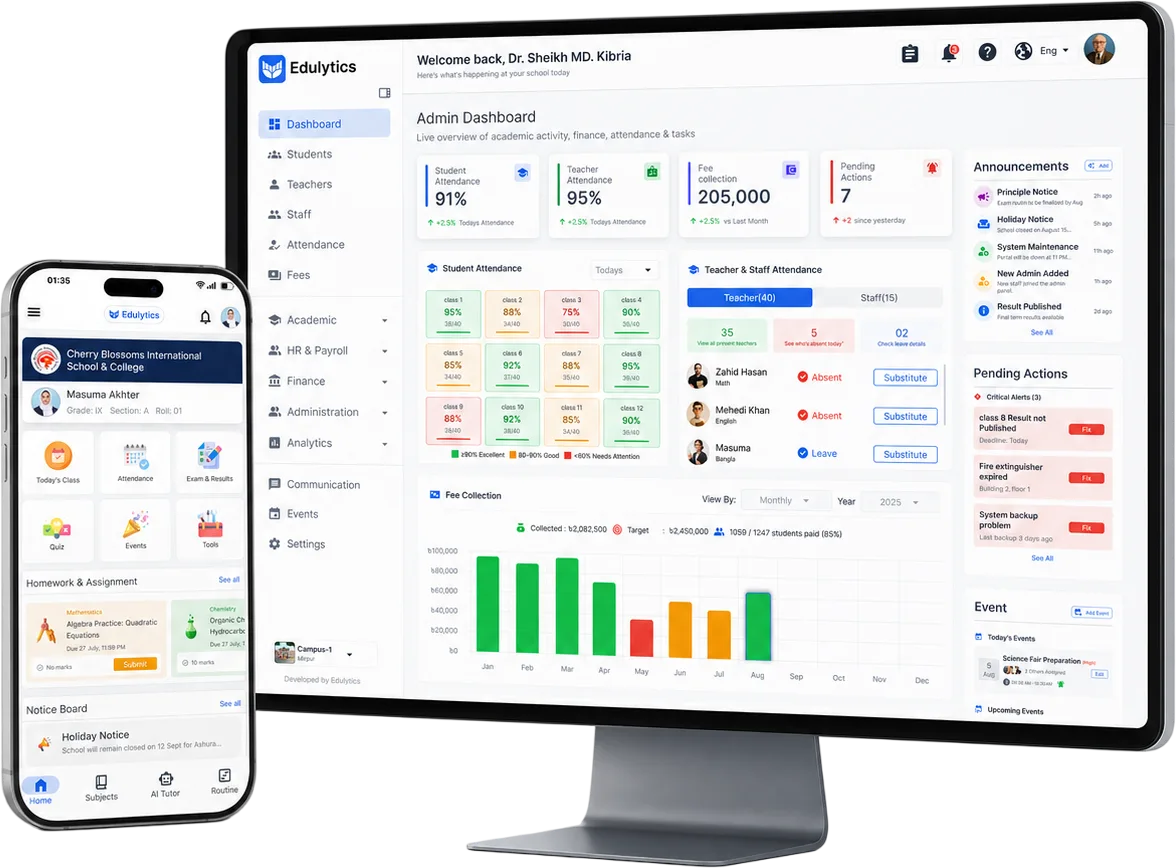 School ERP Dashboard